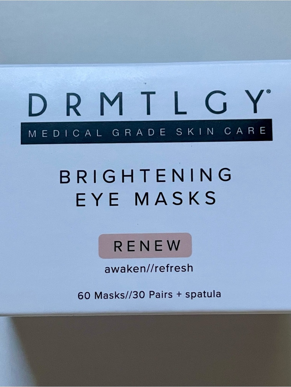 DRMTLGY FacialRX Brightening Eye Masks — Pink/Coral